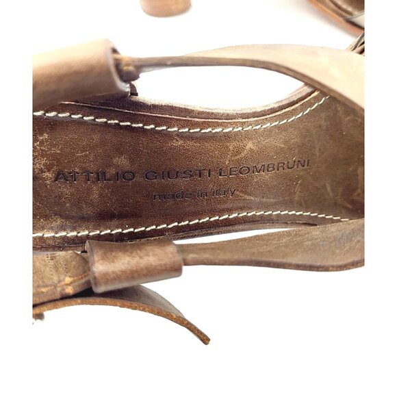 AGL Metalic T-Strap Metalic Sandal - Size 38 /‎ US 7.5 - Picture 2 of 8